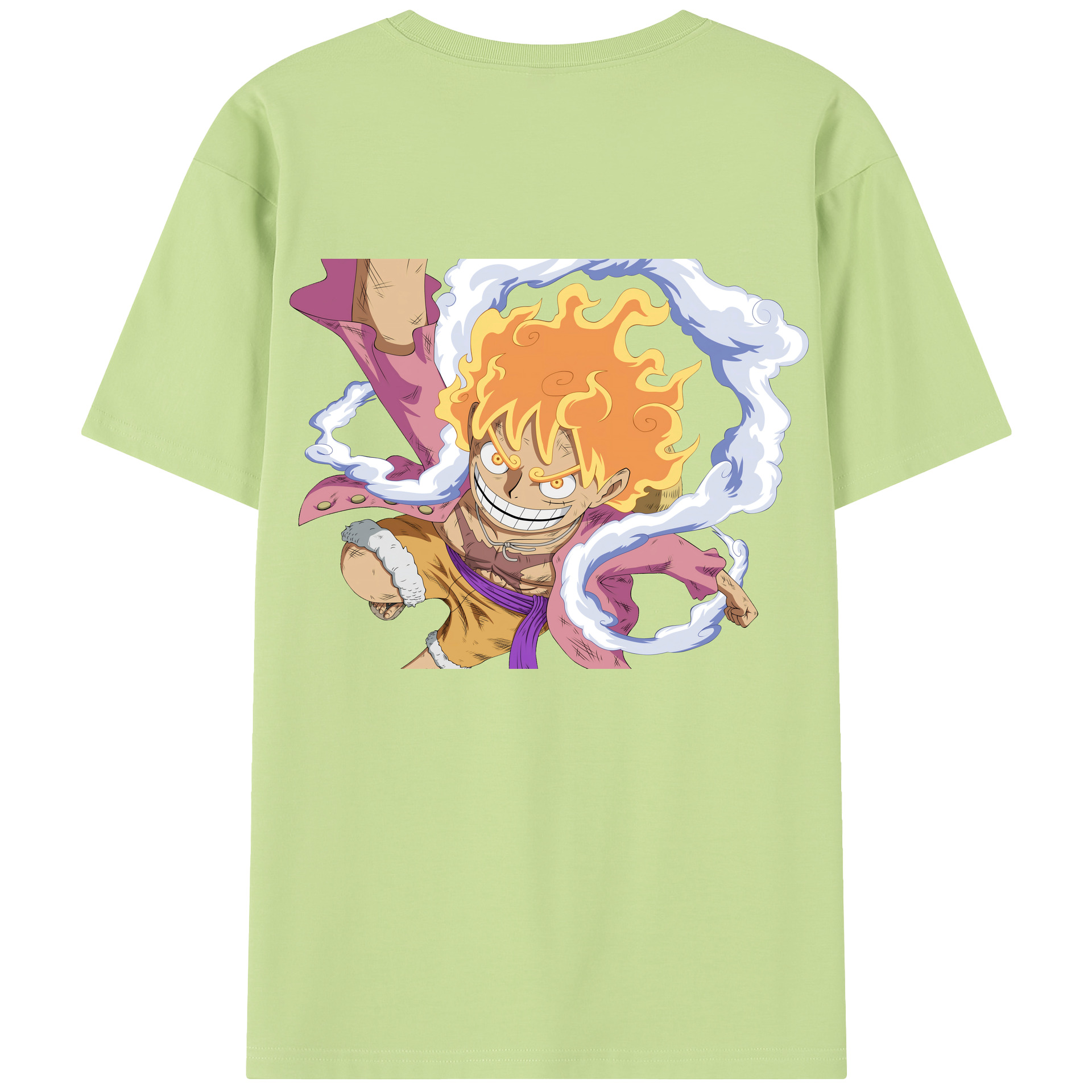 ワンピース モンキー・D・ルフィ ONE PIECE Monkey D. Luffy 綿100％半袖Tシャツ（背面プリント）